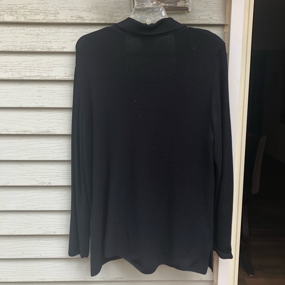 Exclusively Misook Black Knit Cardigan Sweater 2X - Picture 4 of 5